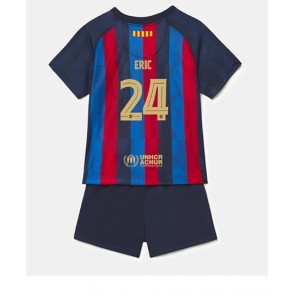 Barcelona Eric Garcia #24 kläder Barn 2022-23 Hemmatröja Kortärmad (+ korta byxor)